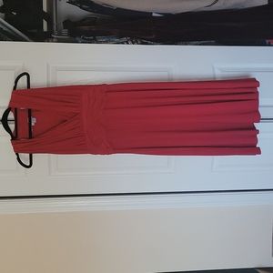 Evan picone red cocktail dress
